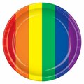 Goldengifts Rainbow Plates, Multi Color, 12PK GO2794350